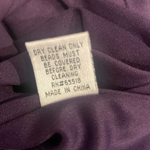 Patra Deep Purple Maxi Dress with Ruched Detail - Picture 10 of 11